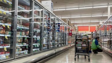 Supermarket aisle shopping cost of living Greece budget