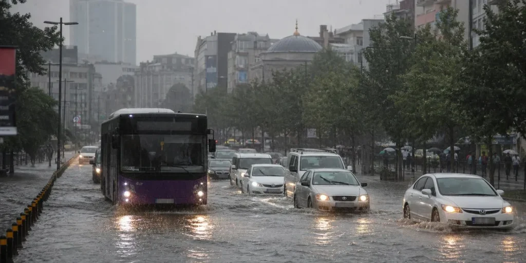 Istanbul floods news: Floodwaters sweep away vehicles in Istanbul after torrential rain causes widespread flooding across the city.