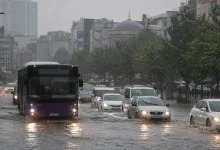 Istanbul floods news: Floodwaters sweep away vehicles in Istanbul after torrential rain causes widespread flooding across the city.