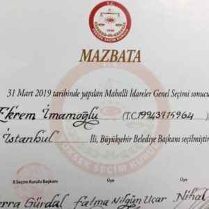 17 gün sonra resmen! İSTANBUL BÜYÜKŞEHİR BELEDİYE BAŞKANI EKREM İMAMOĞLU