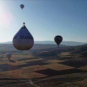 Kapadokya’da balon turlarına ilgi büyük