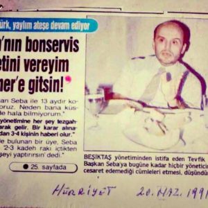 Tevfik Yamantürk’ün BJK Divan Başkanlığını tartışılıyor