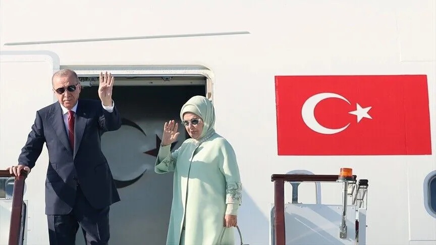 Cumhurbaşkanı Erdoğan Bişkek’e gitti!