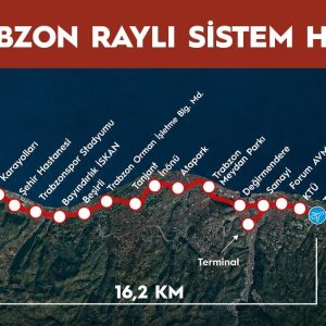 Trabzon’a 16,2 kilometrelik raylı sistem geliyor! Temel 1 Eylül’de atılacak