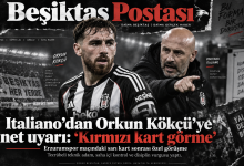 Vincenzo Italiano Orkun Kökçü’yü net uyardı: “Kırmızı kart görme”