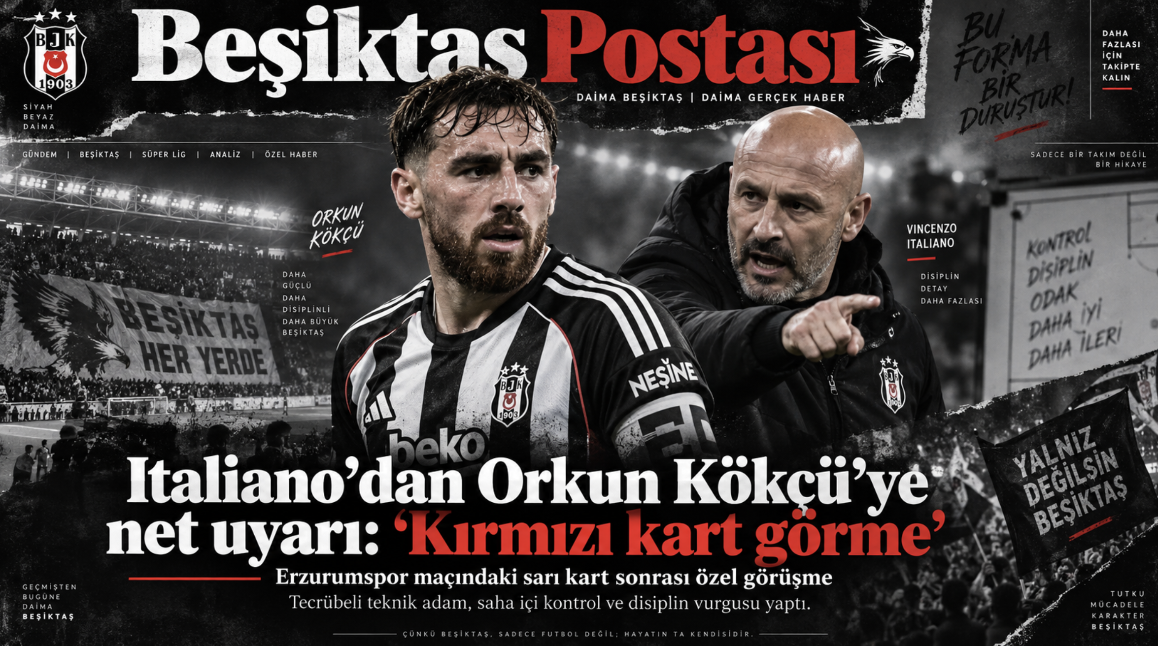 Vincenzo Italiano Orkun Kökçü’yü net uyardı: “Kırmızı kart görme”