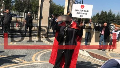 Ankara’da emeklilerin eyleminde intihar girişimi!