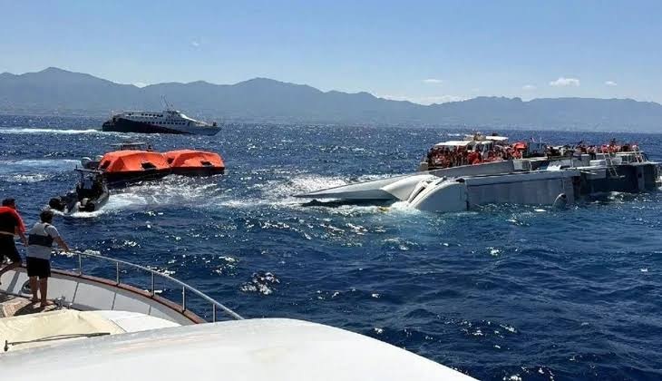 Girne-Taşucu seferini yaparken alabora olan Filo Jet feribotunda arama kurtarma çalışmalarından acı haber geldi