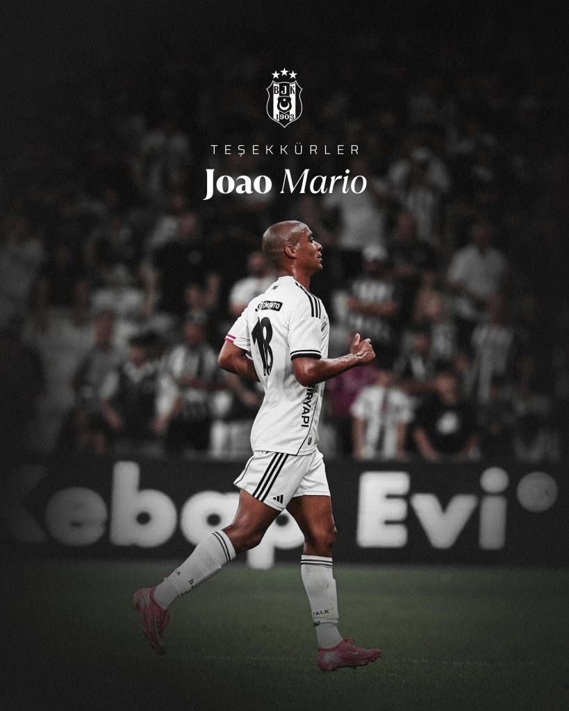 Beşiktaş, Joao Mario ile de vedalaştı 2 joaomario2 819x1024 1