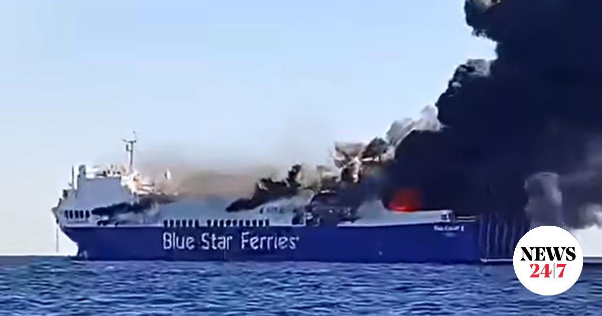 Mikonos Adası’nda yangın çıktı