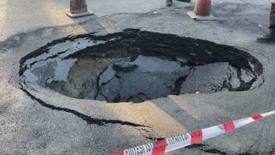 Beşiktaş’ta ana cadde çöktü!