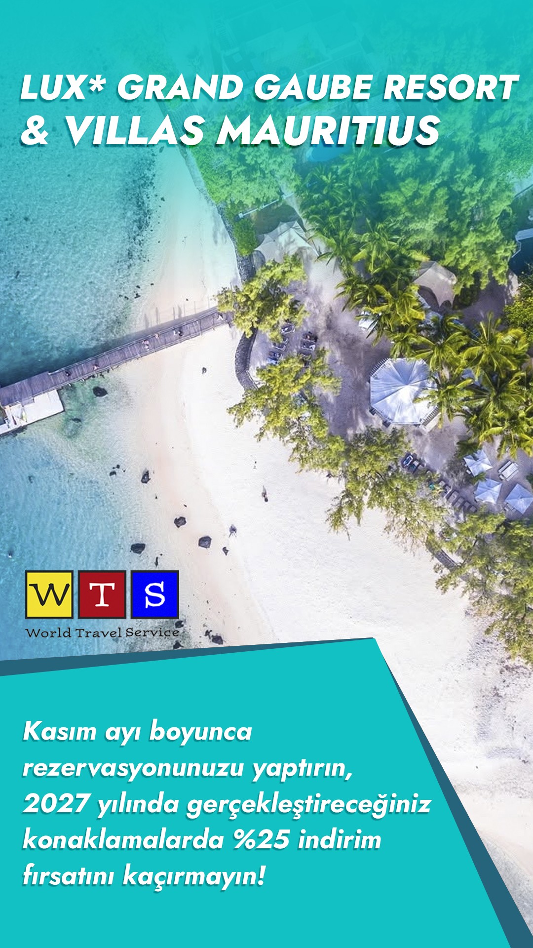 LUX Grand Gaube Mauritius — Kasım rezervasyonlarında %25 indirim