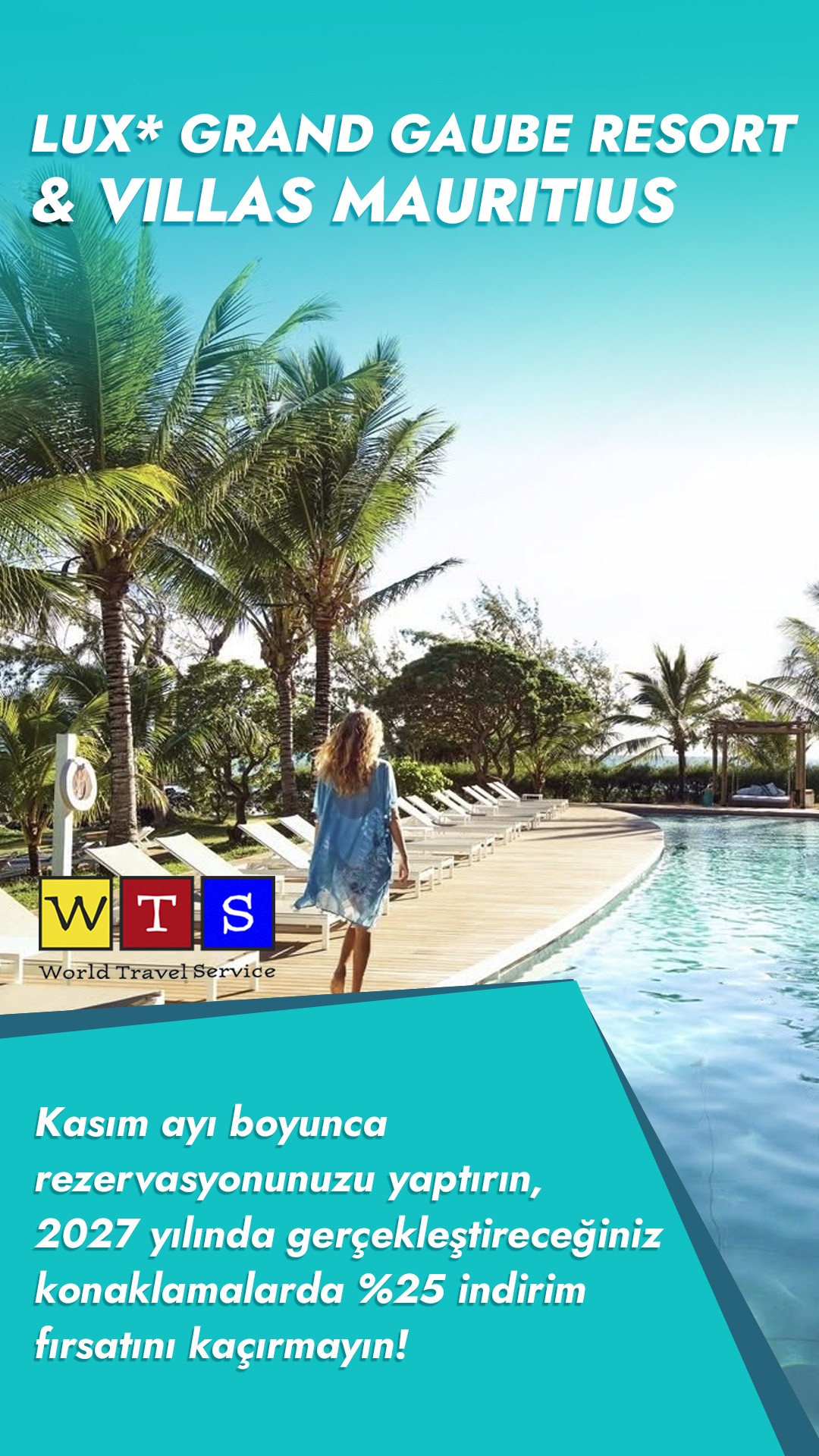 LUX Grand Gaube Mauritius — Kasım rezervasyonlarında %25 indirim