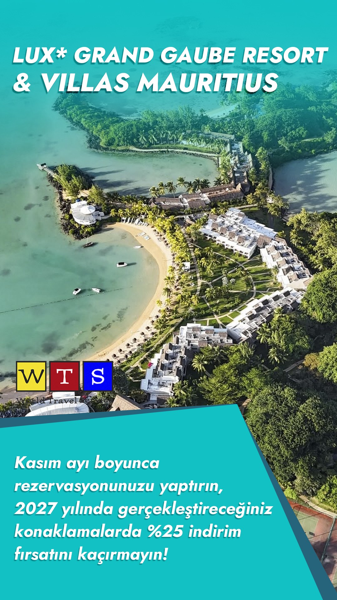 LUX Grand Gaube Mauritius — Kasım rezervasyonlarında %25 indirim